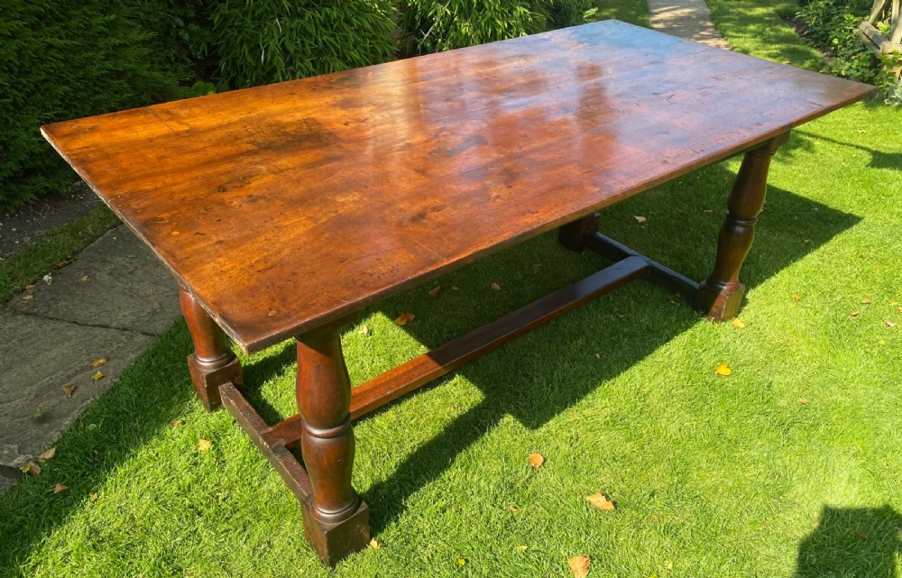 French farmhouse table in walnut 