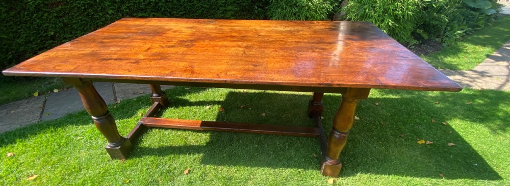 French farmhouse table in walnut  View IV