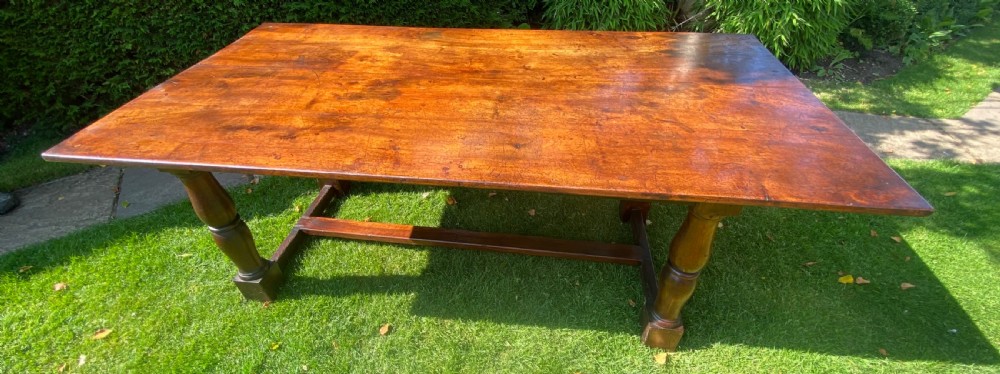 French farmhouse table in walnut  View V