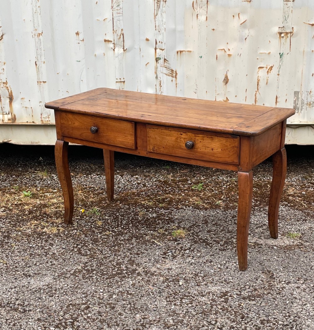 French Cherry Wood Serving , Hall or Sofa Table 