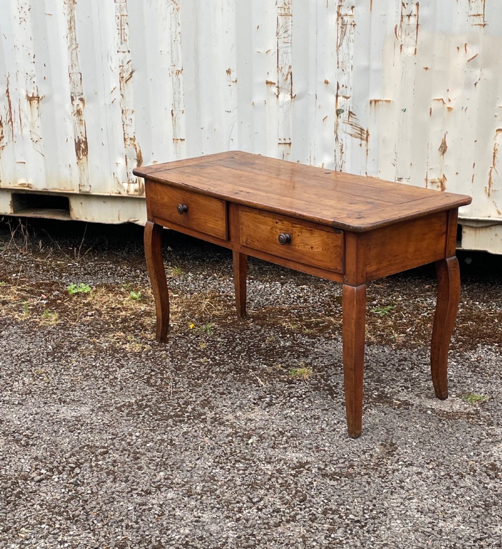 French Cherry Wood Serving , Hall or Sofa Table  View II