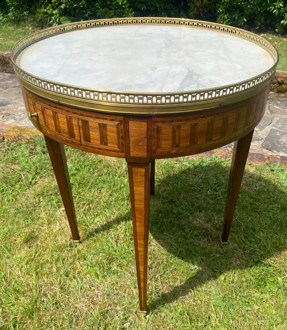 18th Century Parquetry Bouillotte Table View II