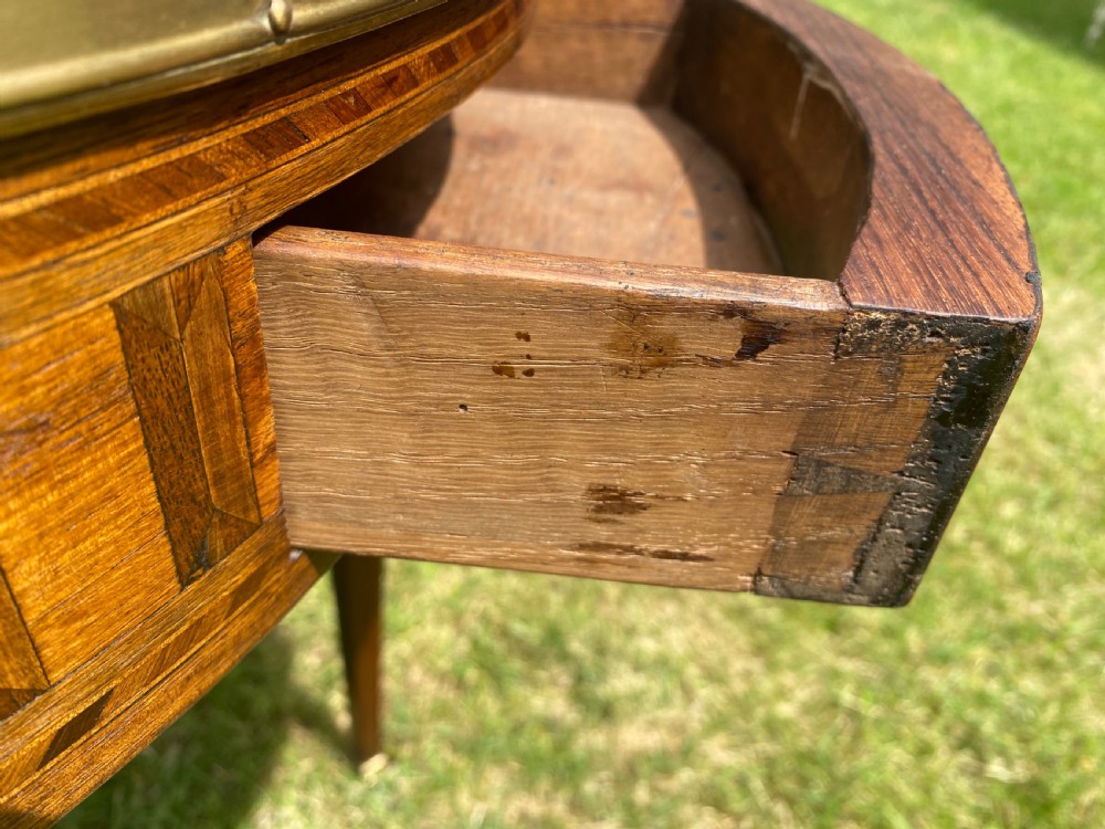 18th Century Parquetry Bouillotte Table View III