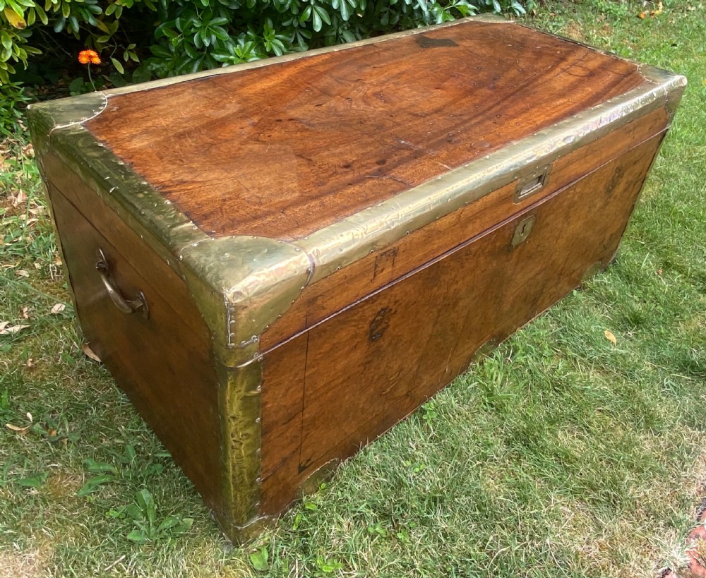 Brass bound Camphorwood chest View II