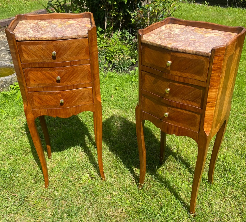 Pair of Kingwood bedside tables 