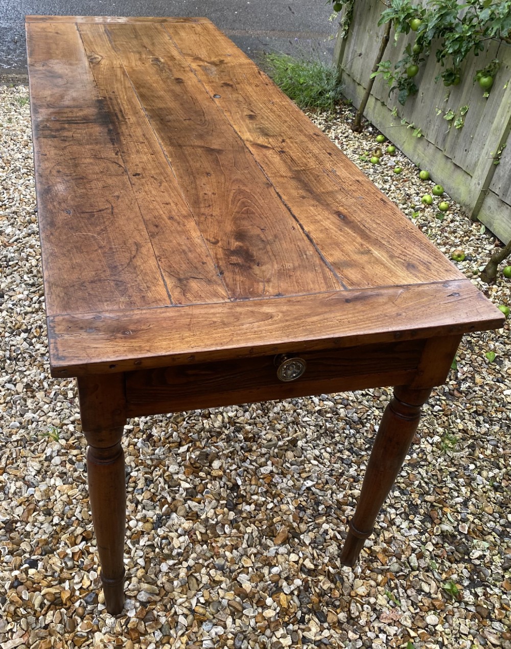 Large 19th Century Cherrywood farm table View IV