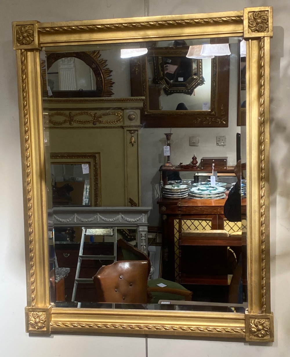 Small gilt bevelled glass mirror View III