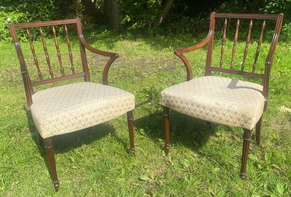 Pair of Sheraton armchairs  View VI
