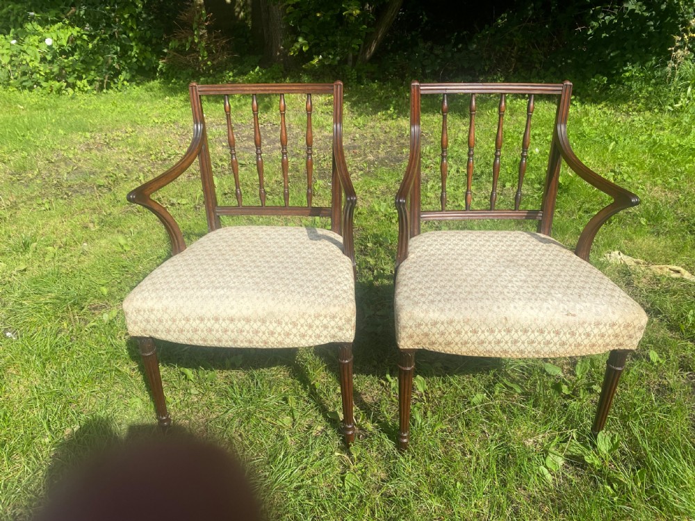 Pair of Sheraton armchairs  View VII