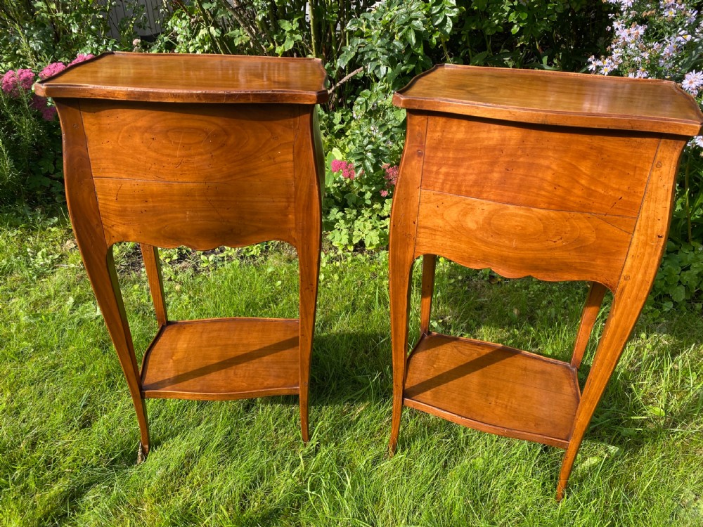 Pair of cherrywood bedside tables  View III