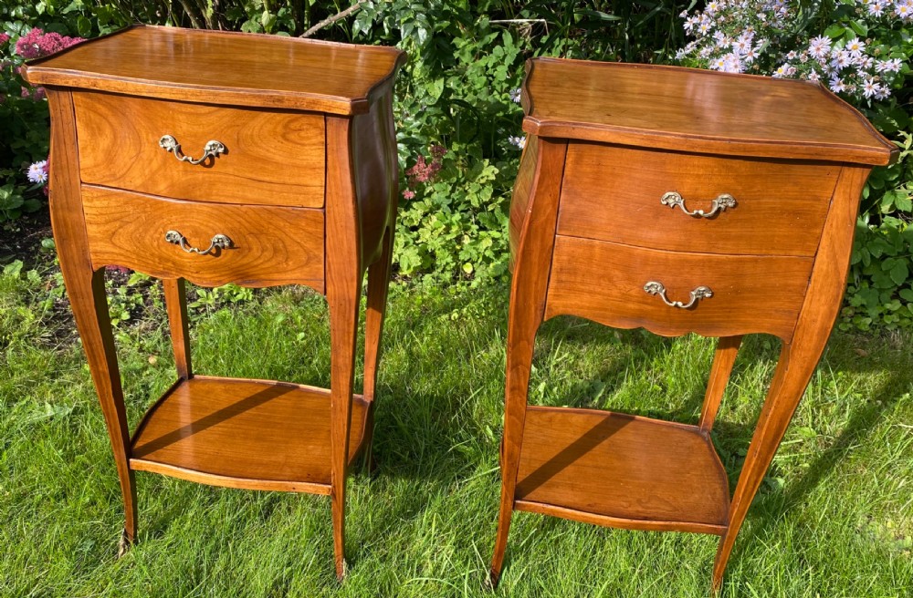 Pair of cherrywood bedside tables  View IV
