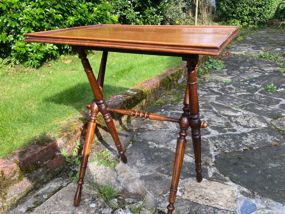 Folding occasional table in Birdseye Maple  View VI