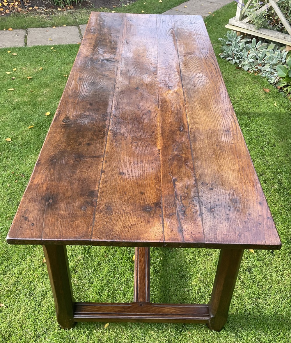 Large farmhouse table in oak