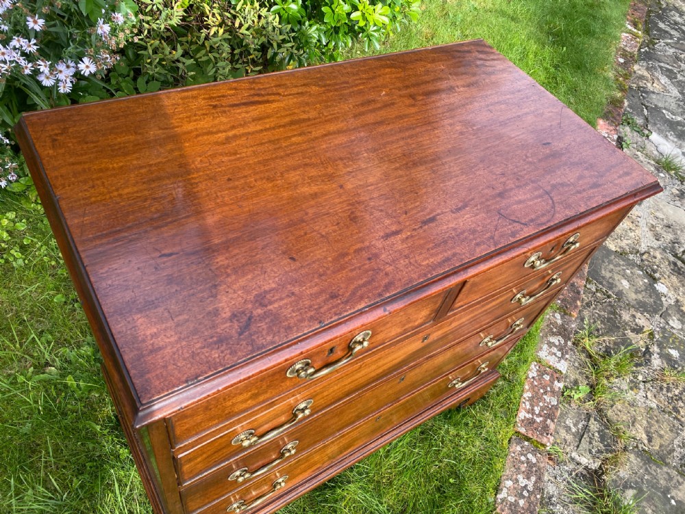 Small 18th Century chest of drawers in mahogany  View V