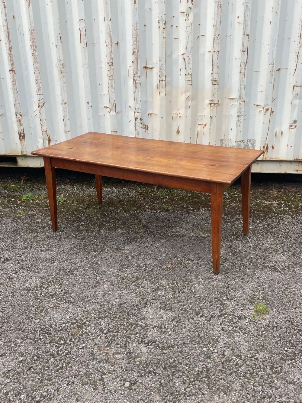 19th C Cherry Wood Farm Table 