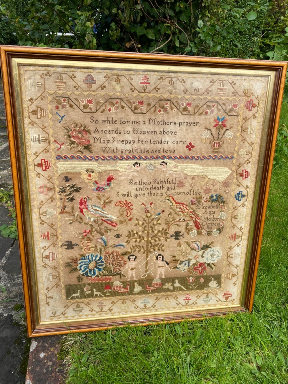 Mid 19th Century Sampler
