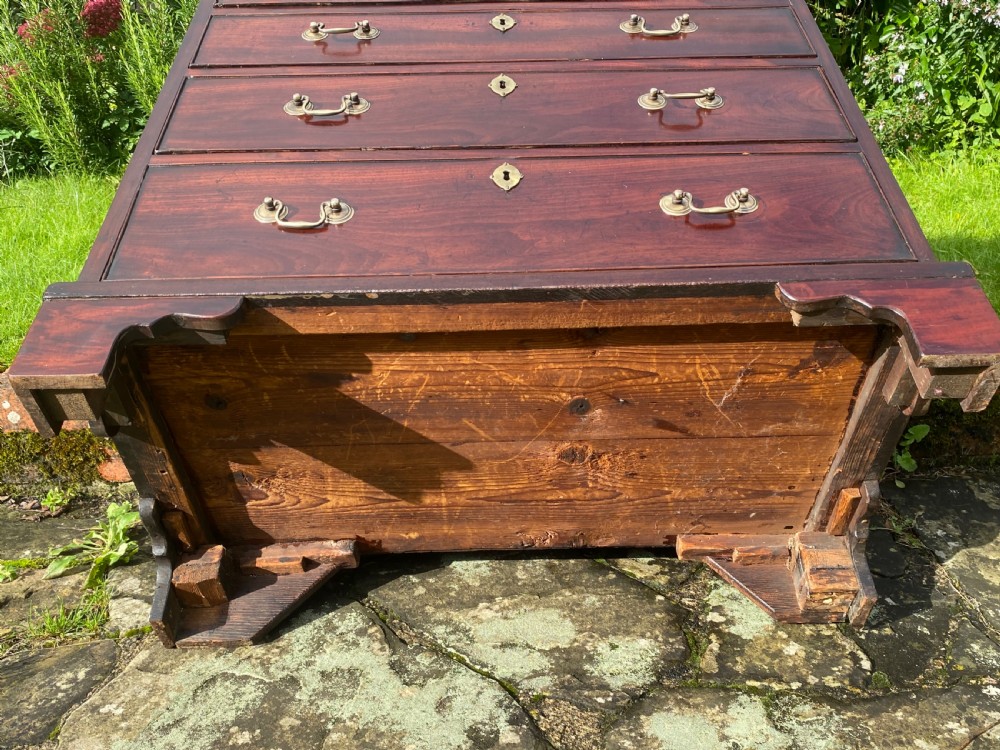 18th Century bachelors chest in Cuban mahogany  View IV