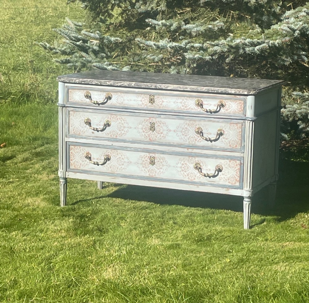 Louis XVI Period Painted Commode 