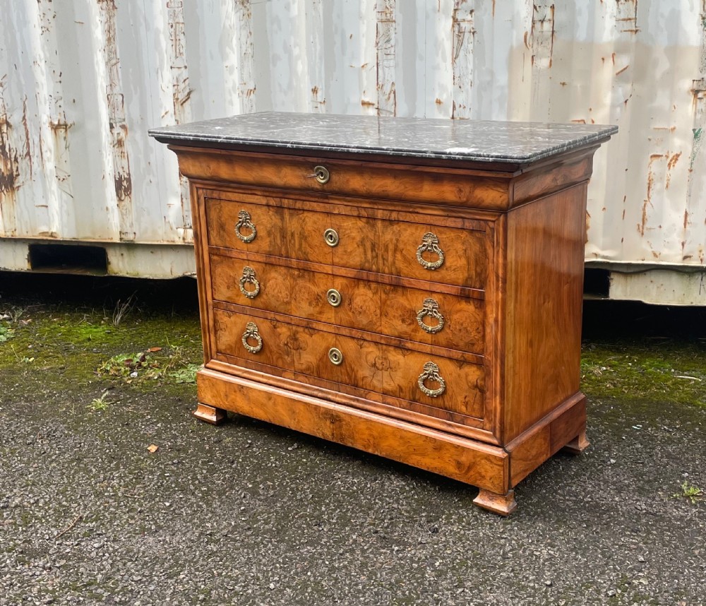Louis Philippe Walnut commode  View IV