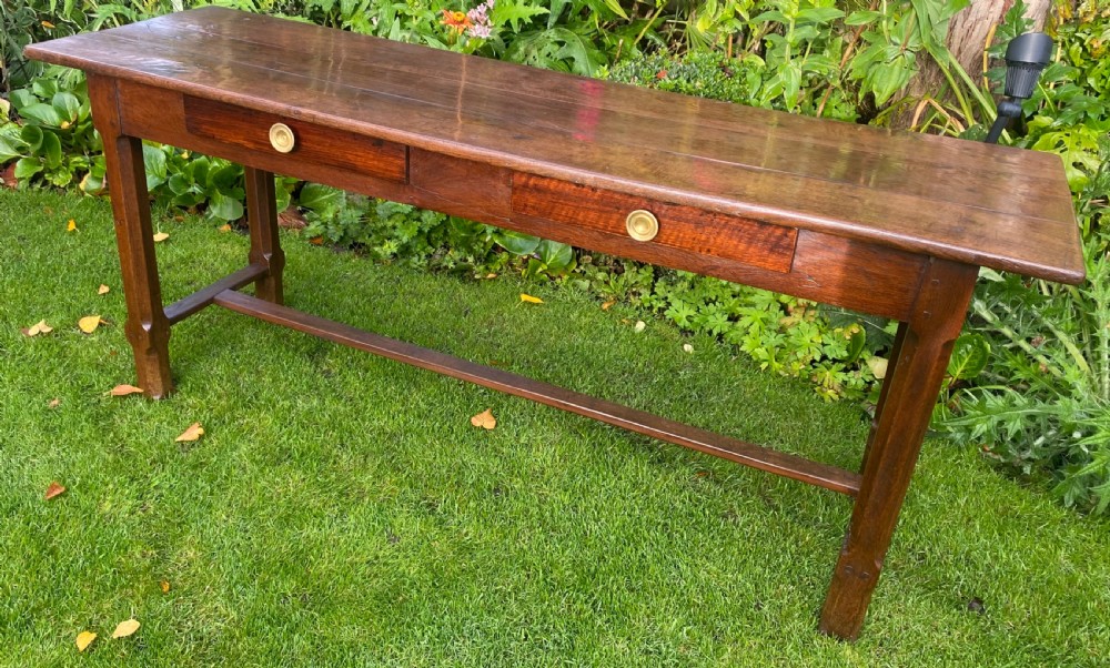 French server or serving table in oak  View II