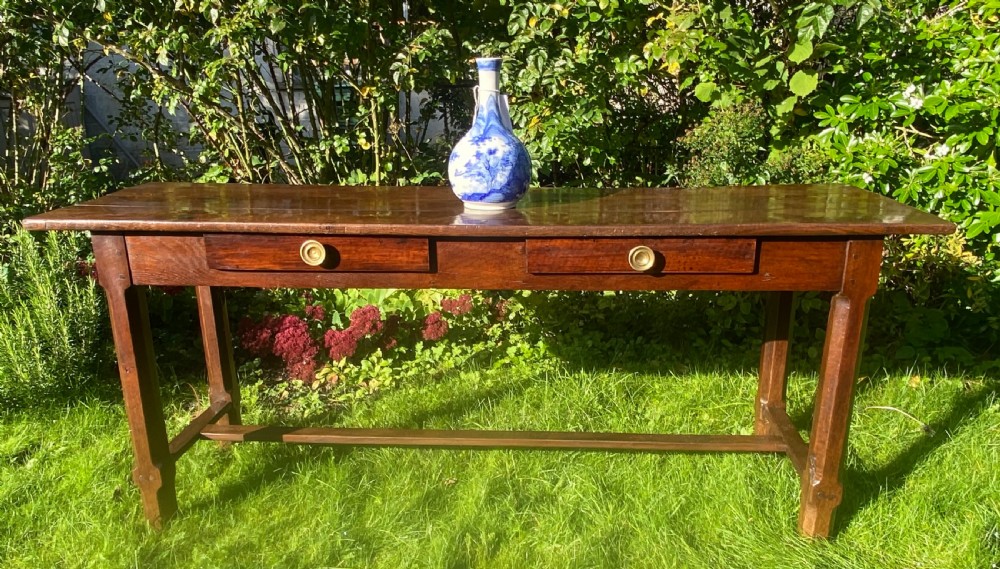 French server or serving table in oak  View IV