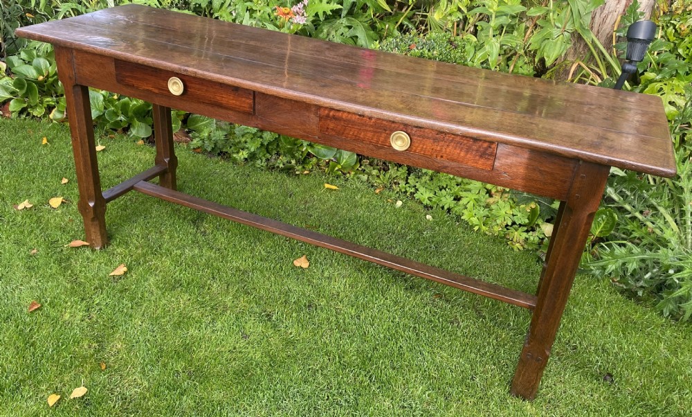 French server or serving table in oak 