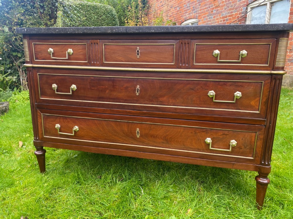 Louis XVI mahogany commode View II