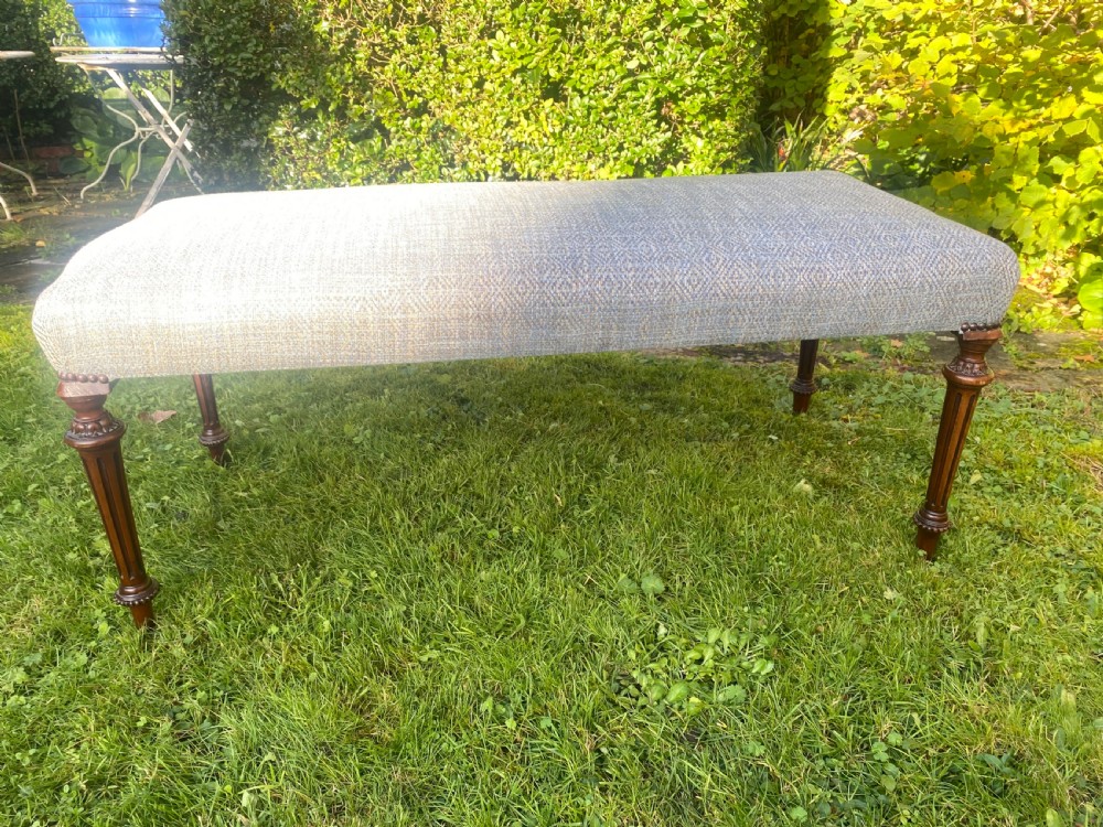 Long walnut Stool  View IV