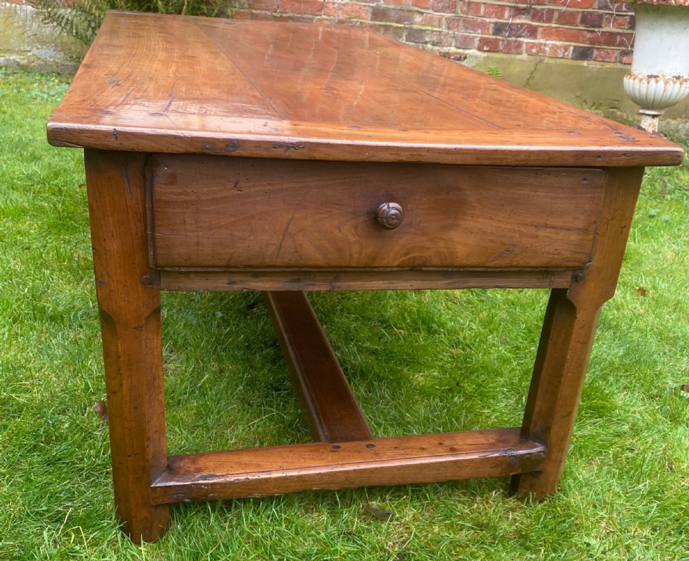 Large cherrywood coffee table View VI