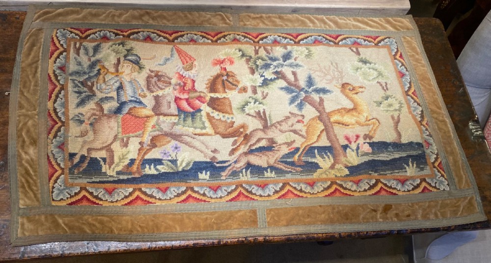 Early French needlepoint panel