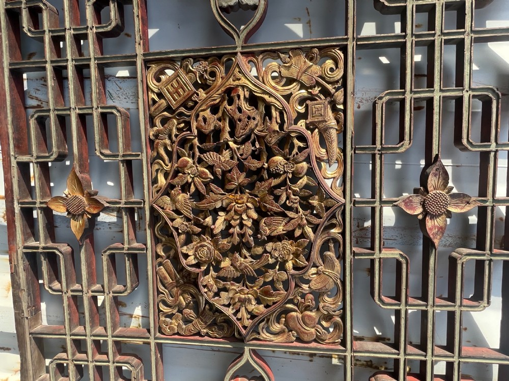 19th Century Chinese Carved Screen  View II