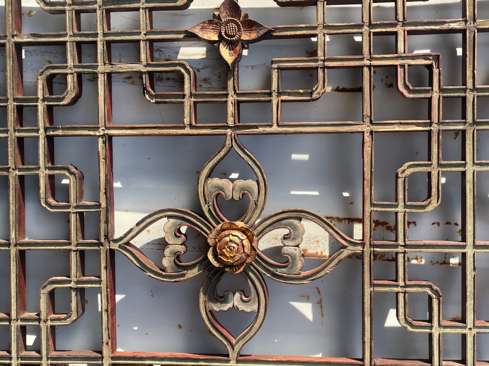 19th Century Chinese Carved Screen  View V