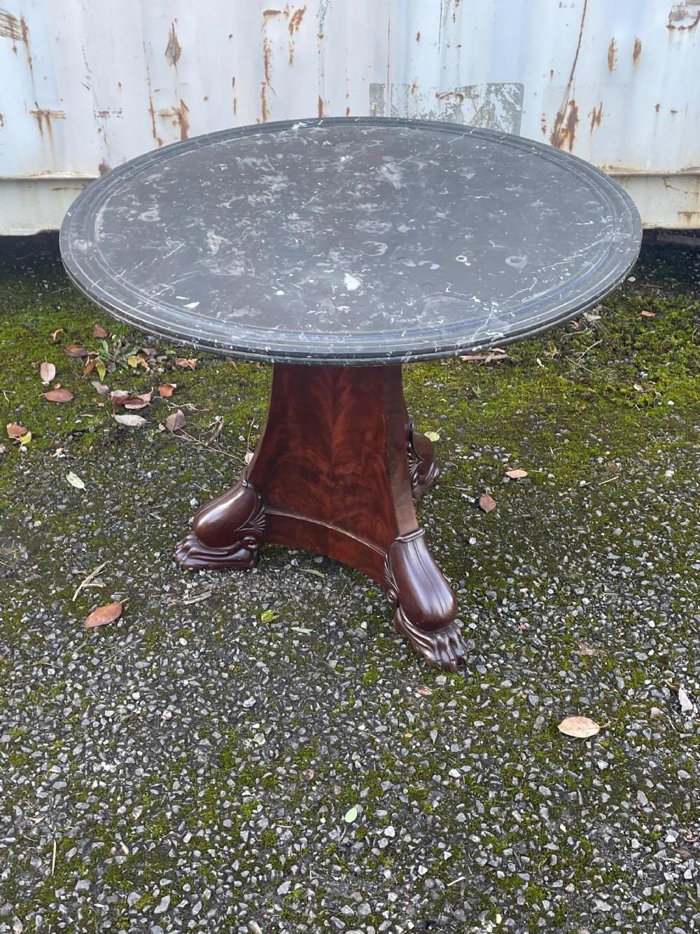 French Empire Mahogany Gueridon
