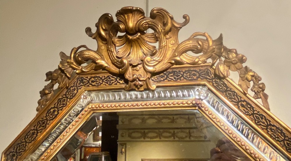 19th Century gilt margin mirror  View II