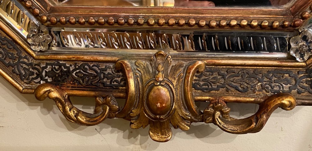 19th Century gilt margin mirror  View III