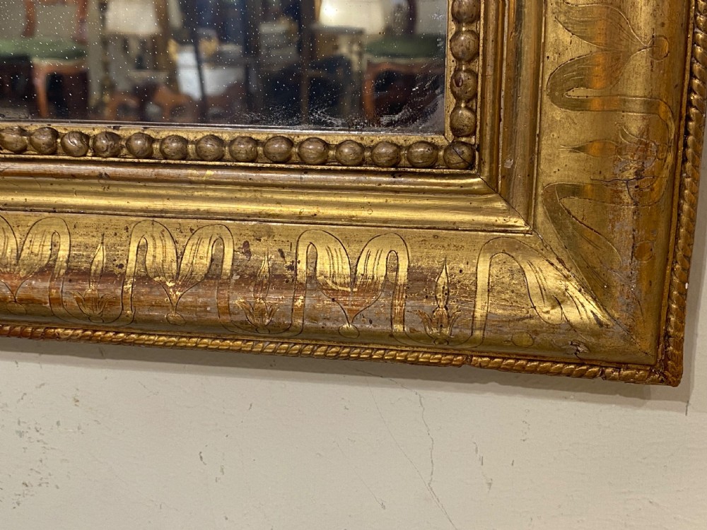 Louis Philippe small gilt French mirror  View IV