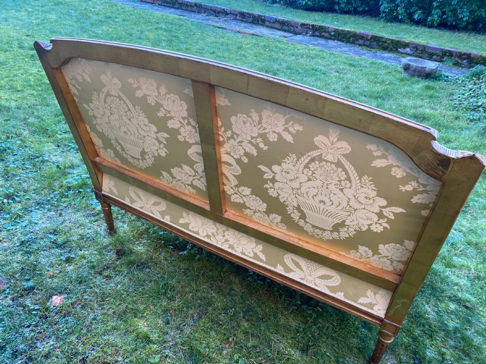 Silk covered 2 seater sofa View VI