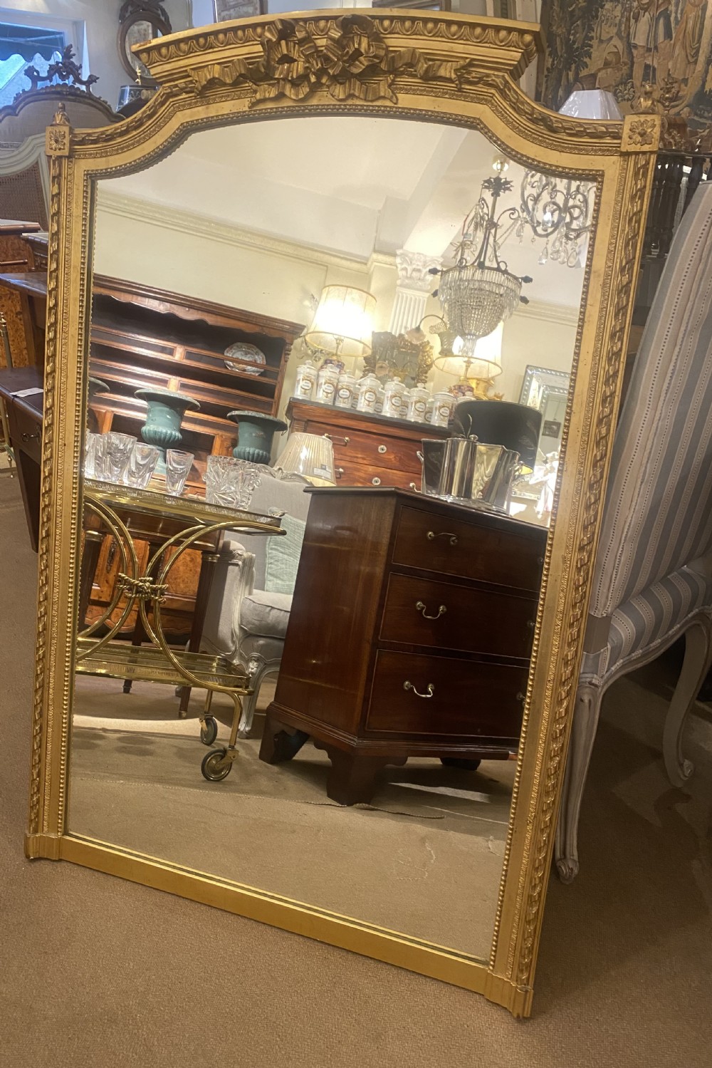 19th Century gilt mirror  View II