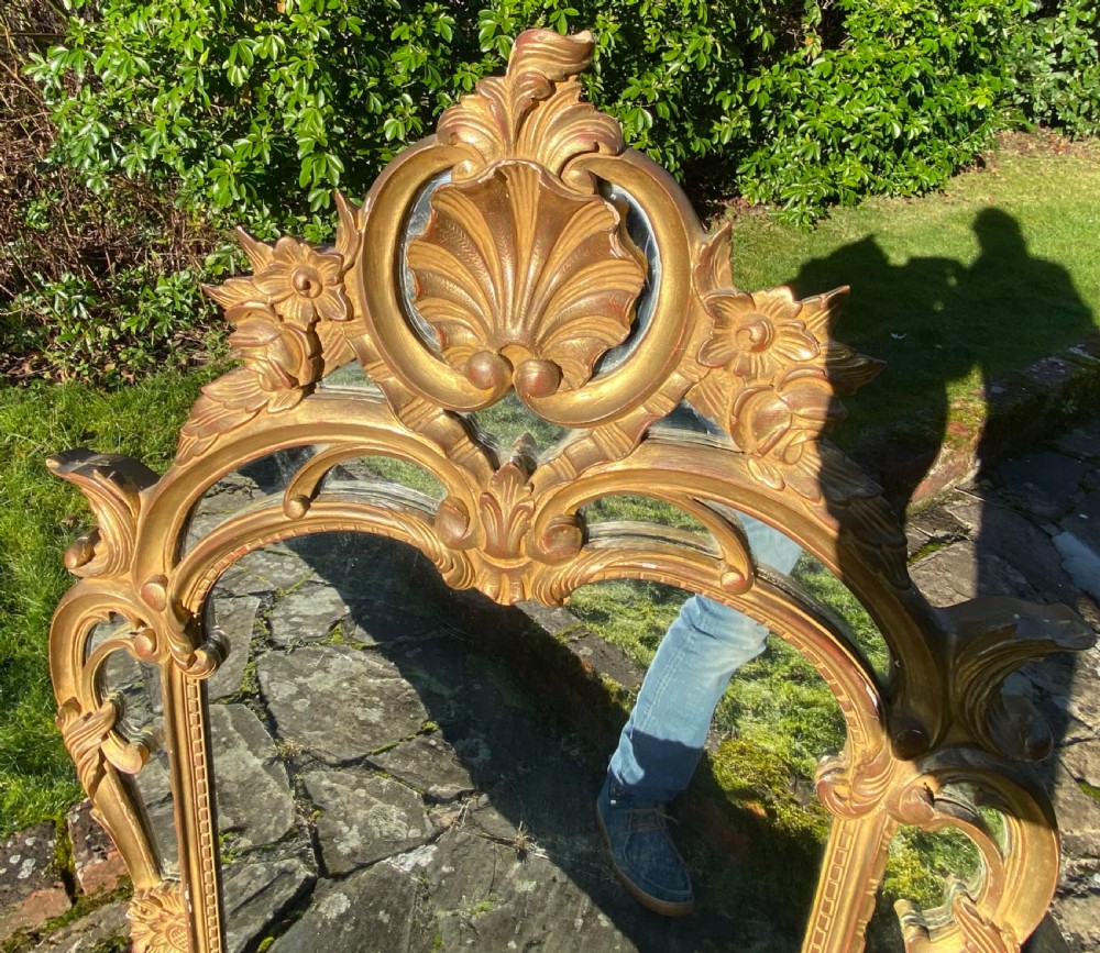 French carved giltwood mirror View II