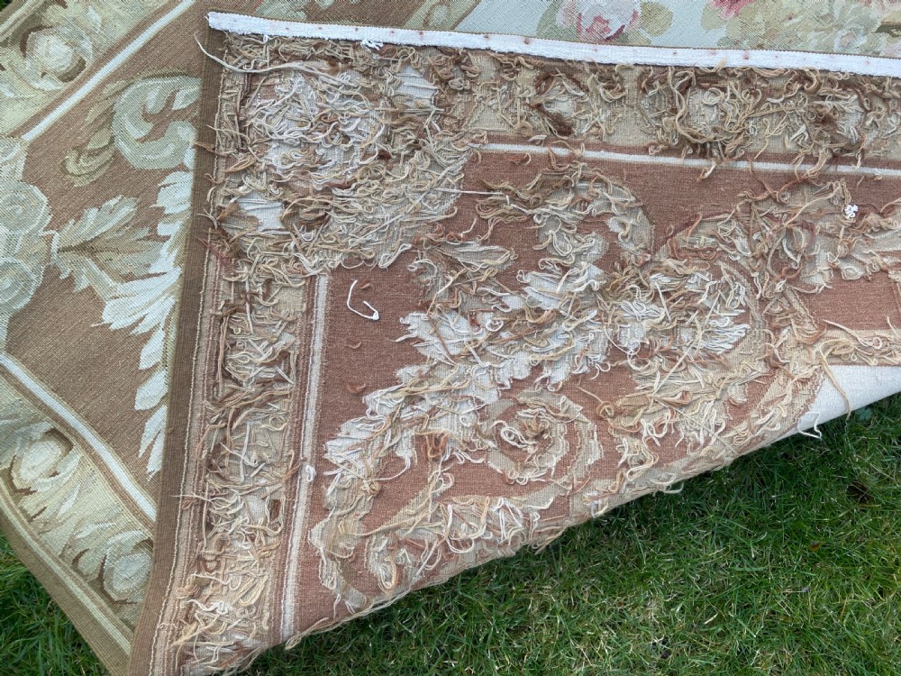 Antique Aubusson rug or wall hanging  View IV