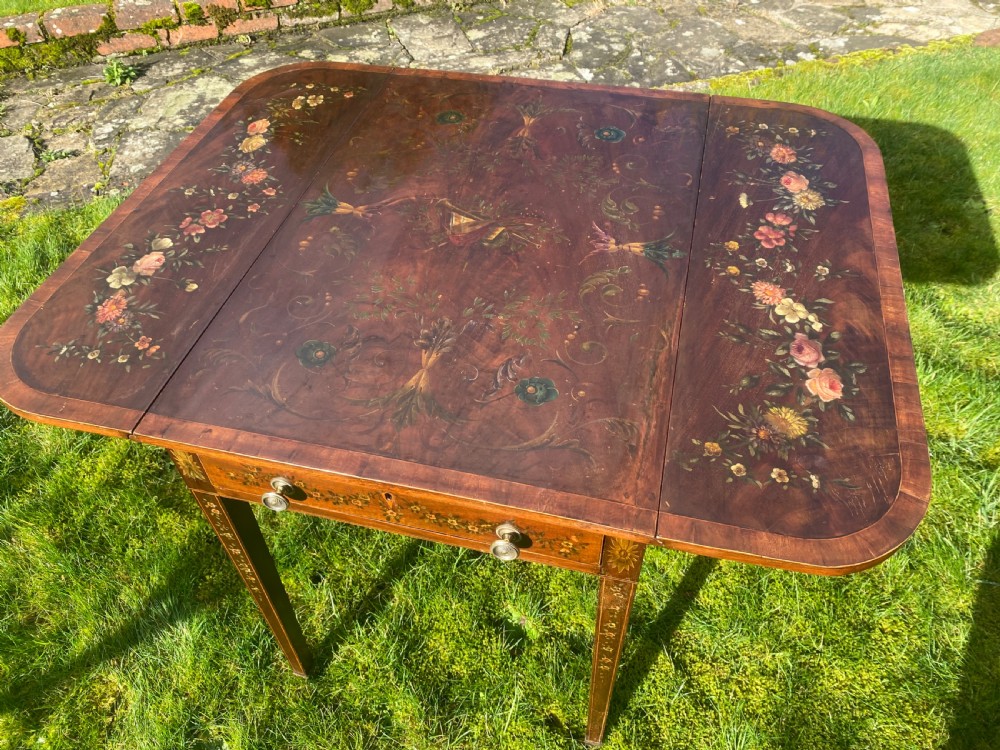 18th Century decorated Pembroke table View III