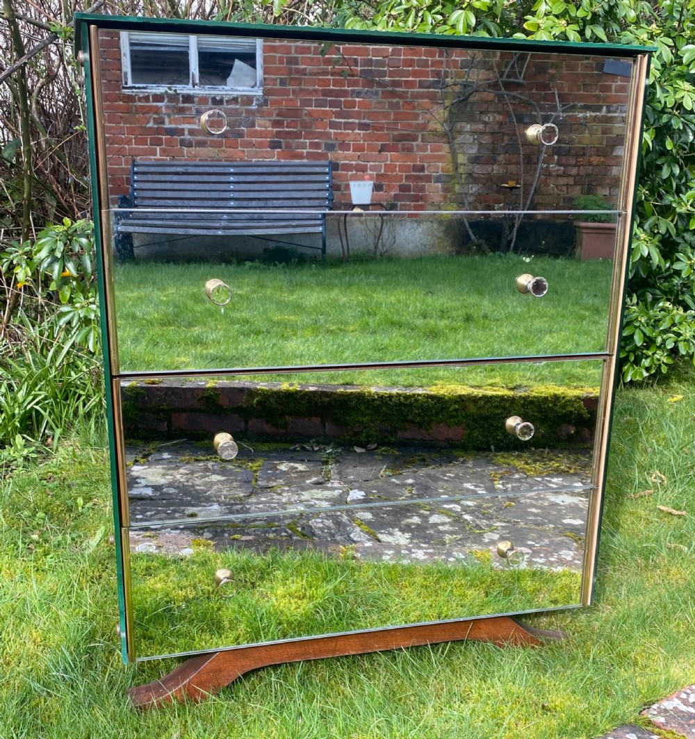 Art Deco mirrored chest of drawers 
