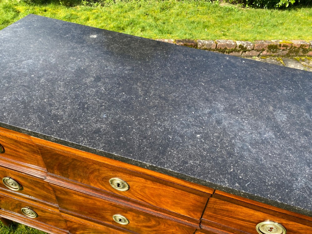18th Century figured mahogany breakfront commode View VI