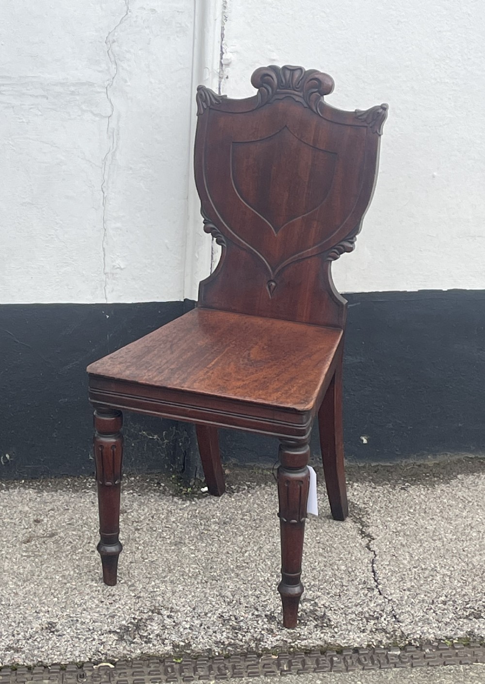 William IV Mahogany Hall Chair 