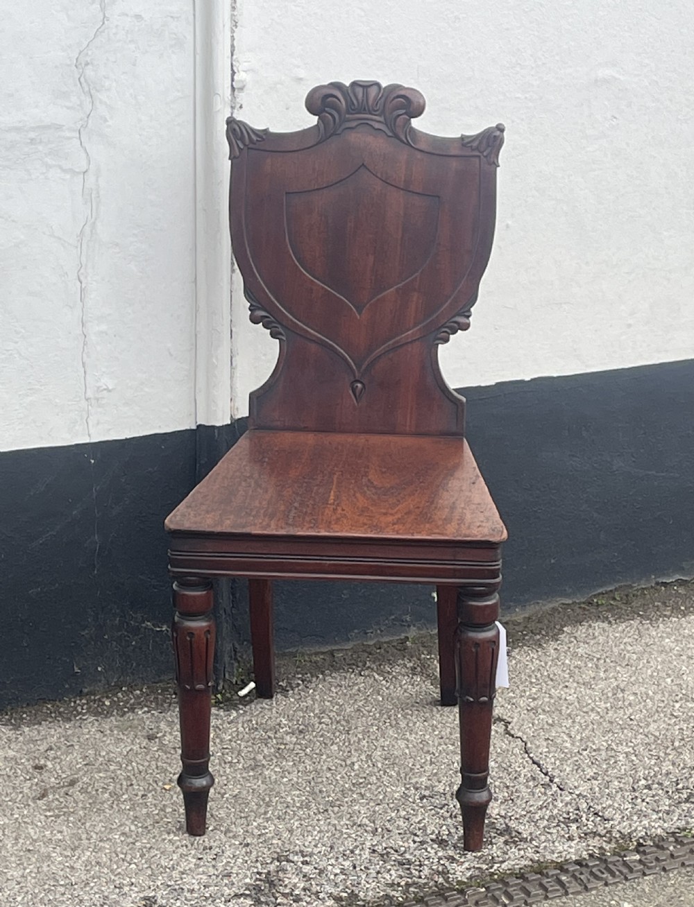 William IV Mahogany Hall Chair  View II