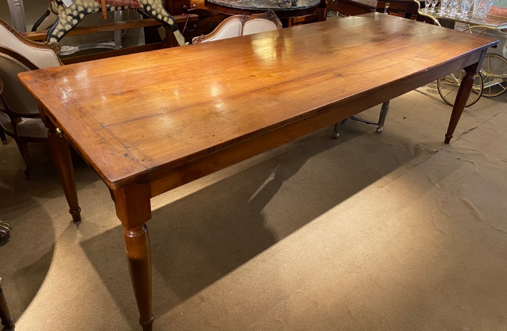 Very large farmhouse table in cherrywood  View III