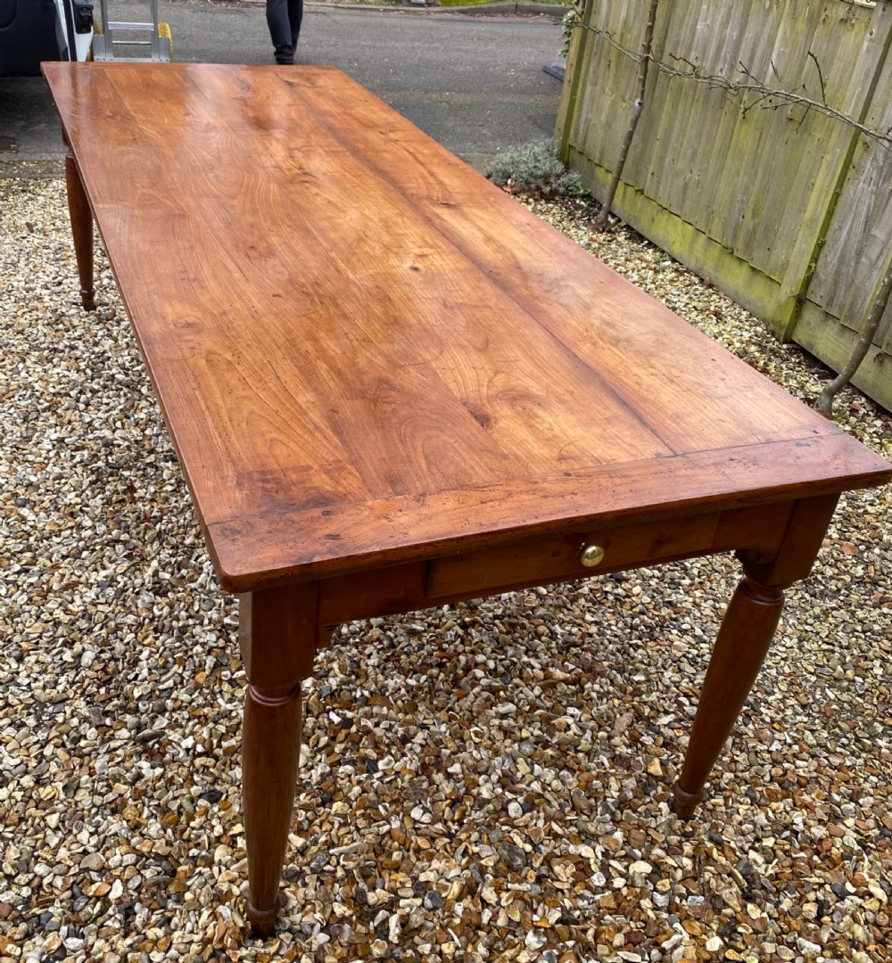 Very large farmhouse table in cherrywood  View V