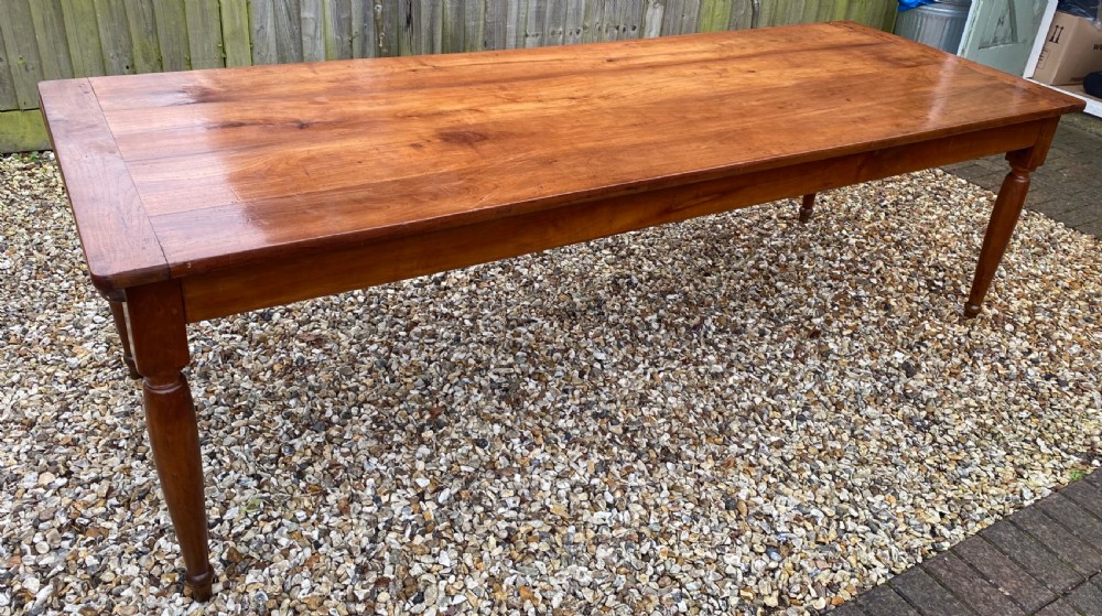 Very large farmhouse table in cherrywood  View VI