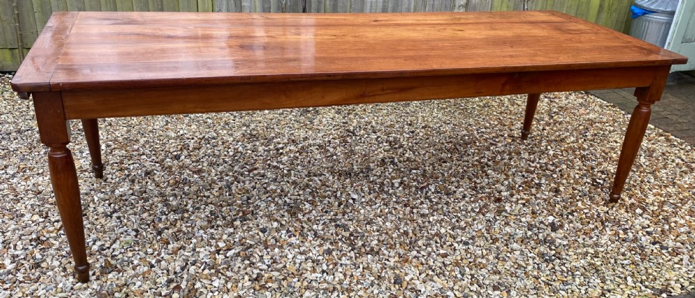 Very large farmhouse table in cherrywood  View VIII