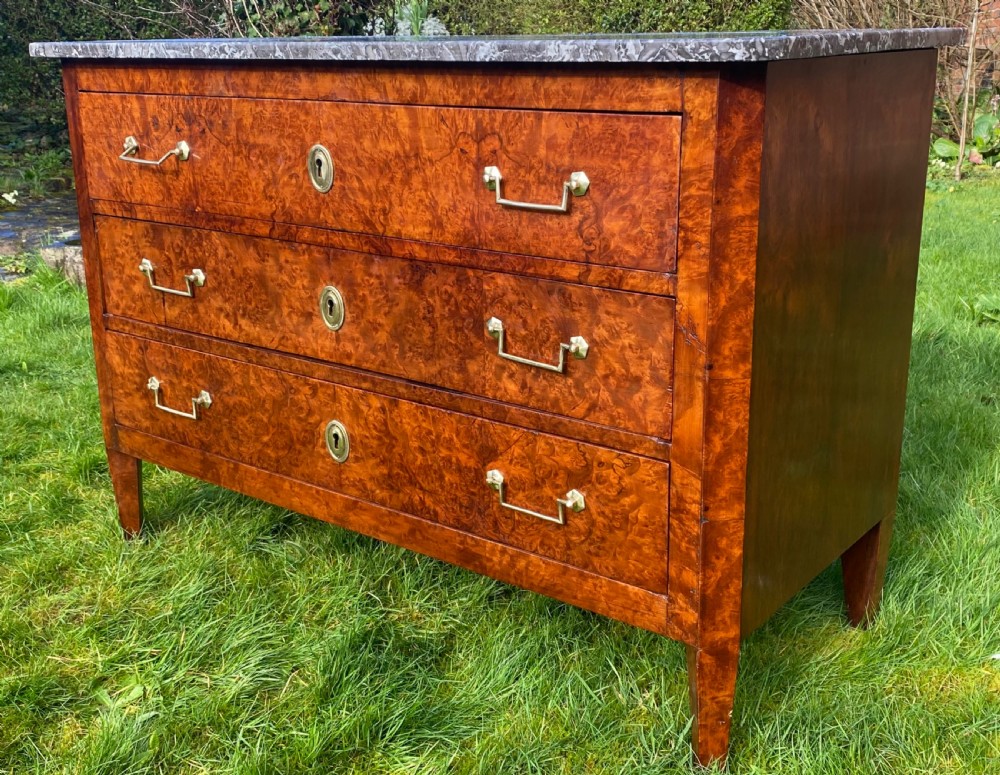18th Century burr walnut French Commode  View IX